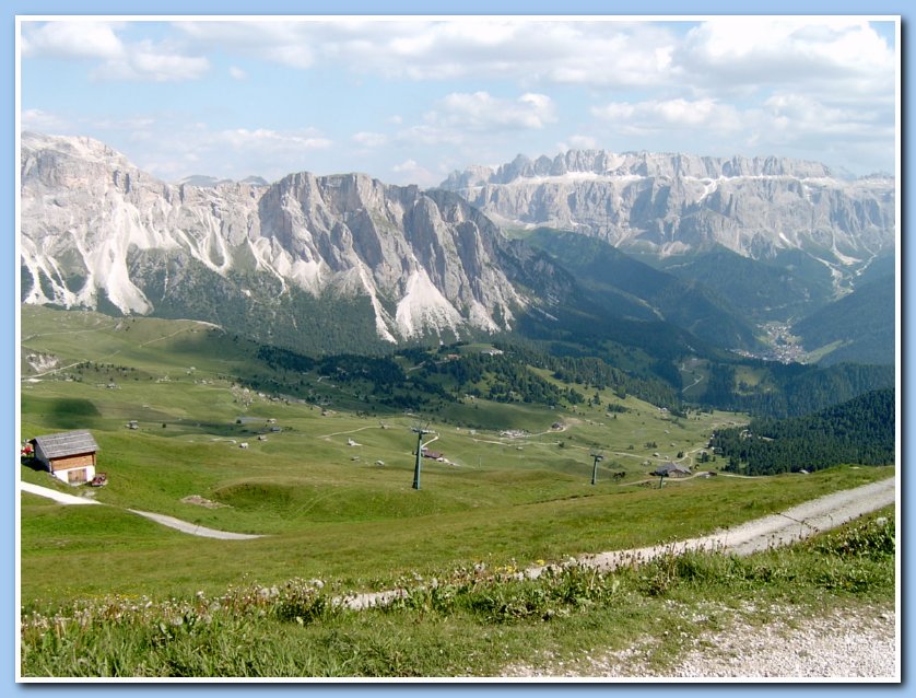 Seceda during the summer